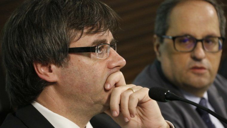 Carles Puigdemont y Quim Torra en una imagen de archivo