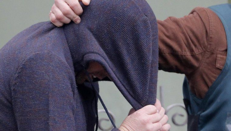 'El Chicle' tras salir de la fábrica dónde se encontraba el cuerpo de Diana Quer