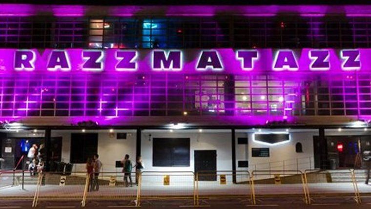 Imatge de la façana de la sala de concert Razzmatazz de Barcelona.