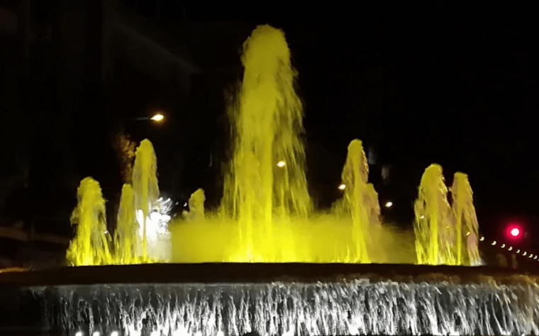 Imatge de la font de la plaça Catalunya