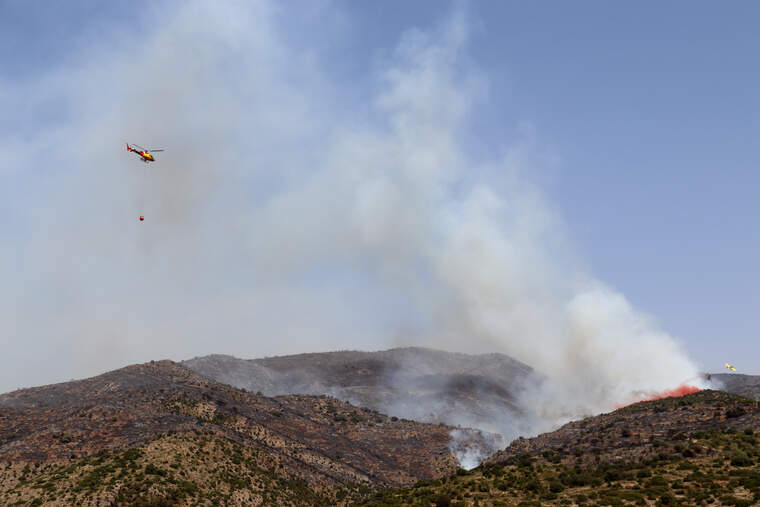 Imatge de l'incendi d'Artesa de Segre