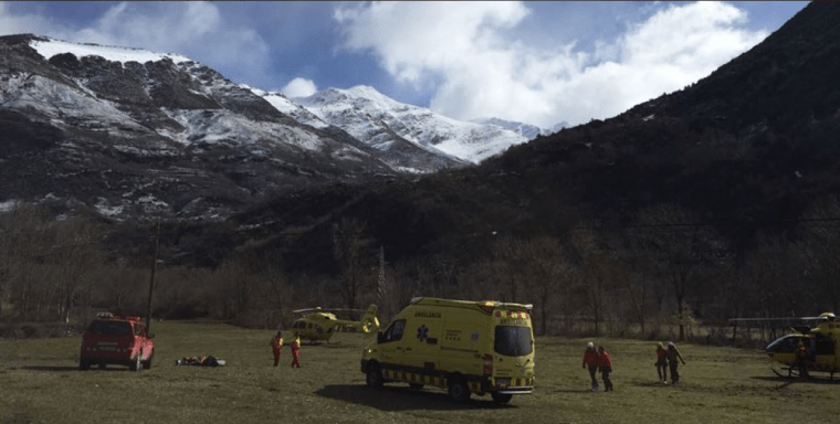 Imatge del rescat d'Aigüestortes