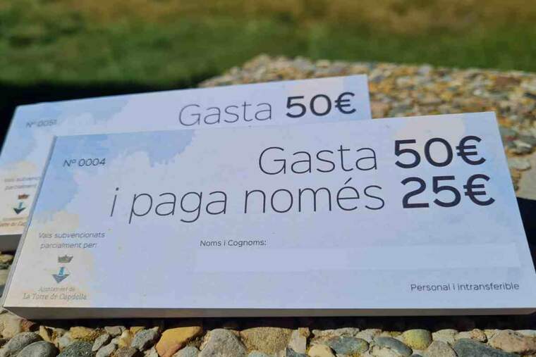 Imatge dels vals de compra de la Torre de Capdella
