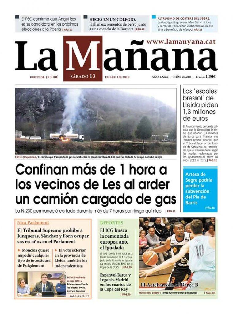 La Manyana, dia 13 de gener de 2018