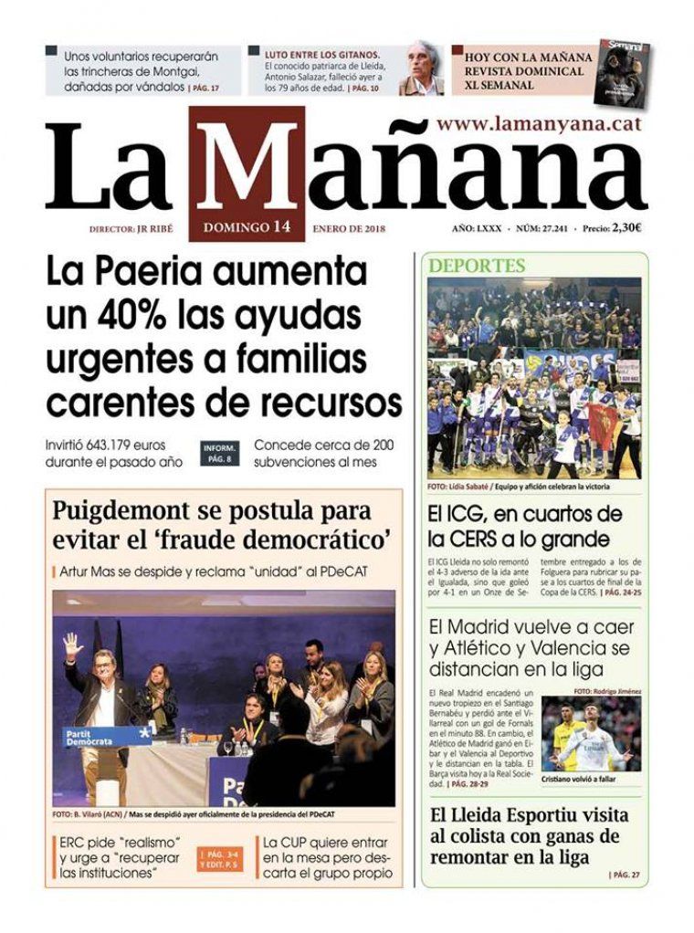 La Manyana, dia 14 de gener de 2018