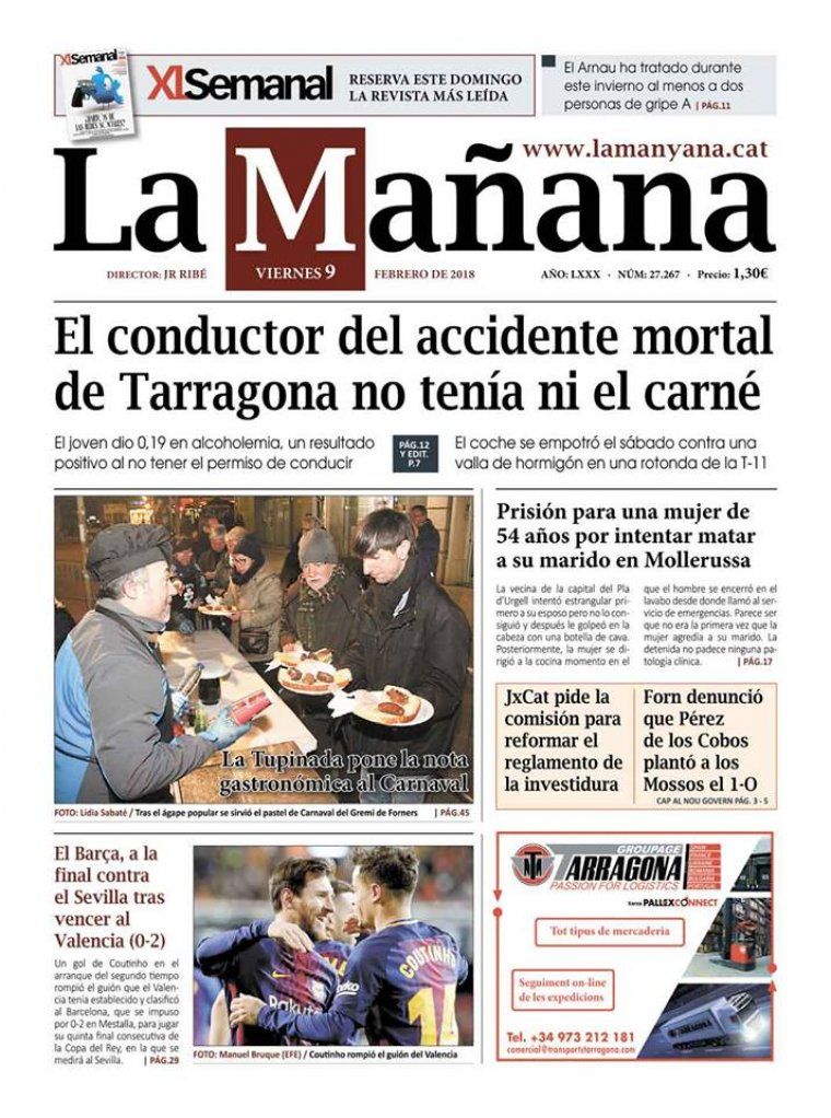 La Manyana, dia 9 de febrer de 2018