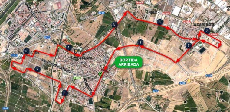 Mapa del recorregut de la cursa