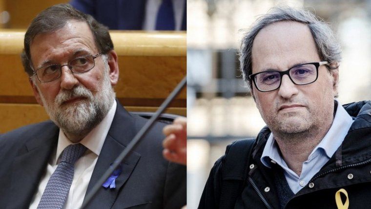 Mariano Rajoy i Quim Torra, en una imatge d'arxiu