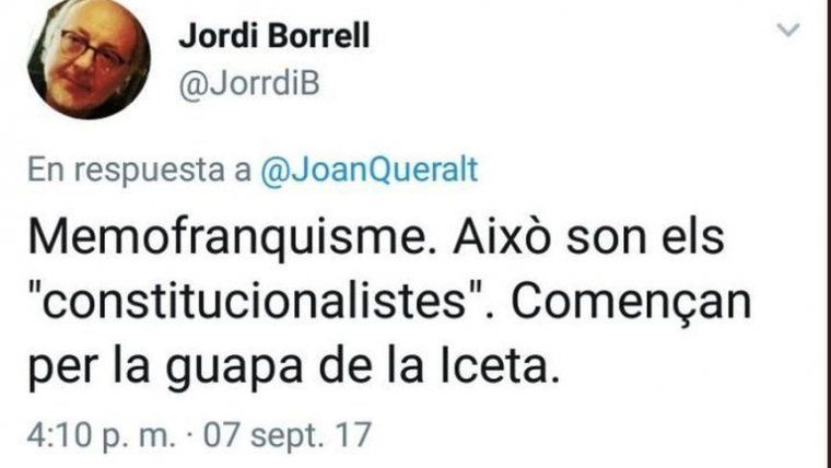 Missatge de Jordi Hernández Borrell