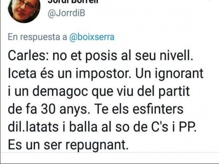 Missatge de Jordi Hernández Borrell