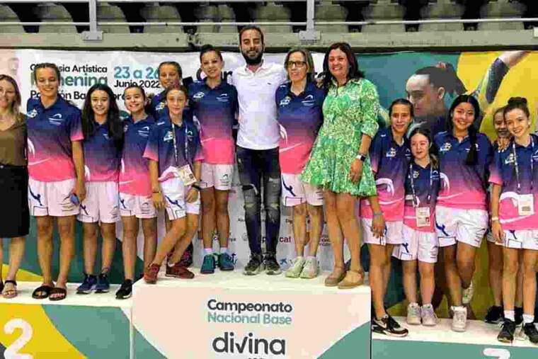Un pòdium de gimnàstica rítmica a Lleida