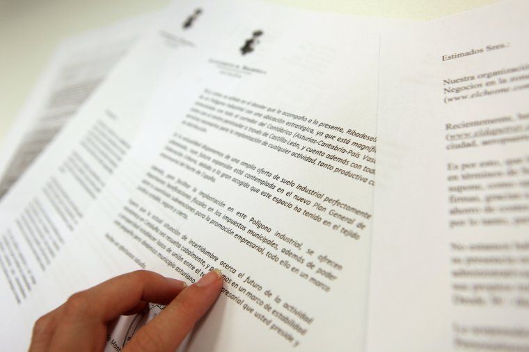 Una de les cartes en què un ajuntament espanyol ofereix incentius a empreses catalanes