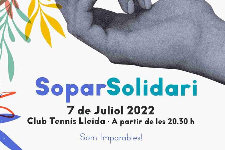 Cartell del sopar solidari d'Ap! Lleida